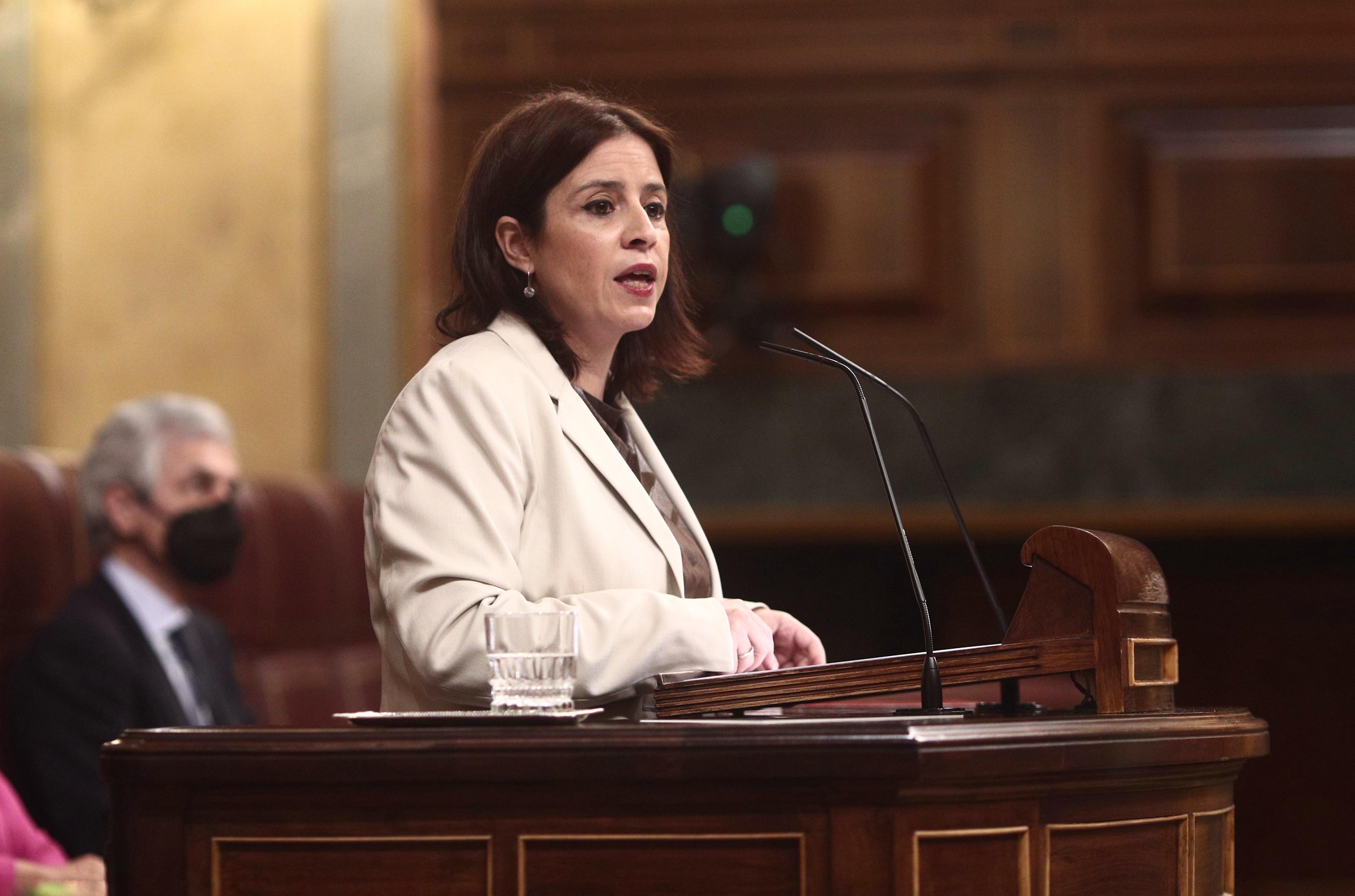 Adriana Lastra en el Congreso de los Diputados en una imagen de archivo. EP