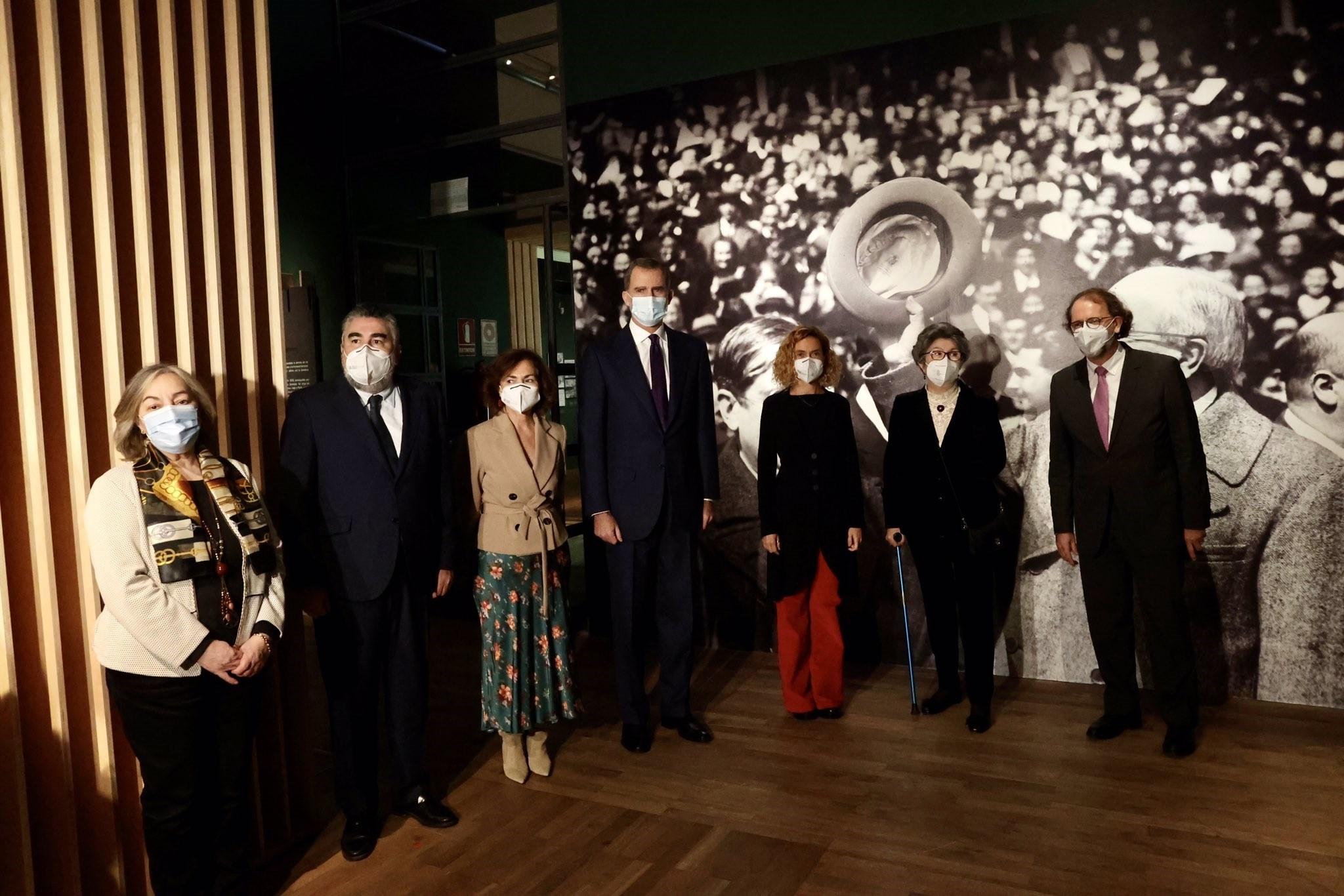 Felipe VI inaugura la exposición sobre Manuel Azaña en la Biblioteca Nacional. Casa Real. 