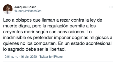 Joaquim Bosch sobre Eutanasia Joaquim Bosch sobre Eutanasia