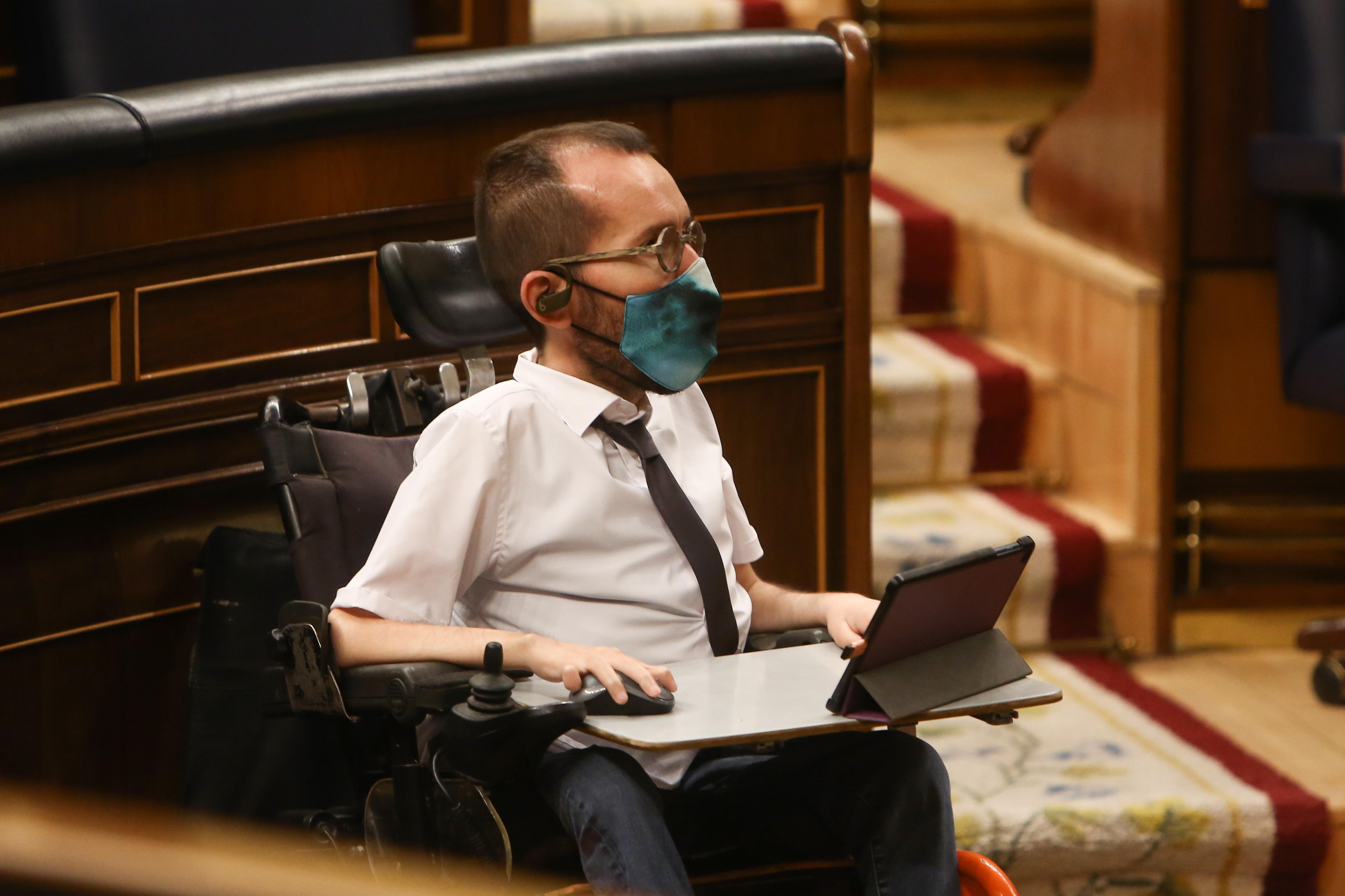 Pablo Echenique en el Congreso de los Diputados