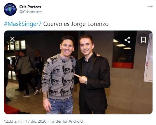 jorge lorenzo mask singer