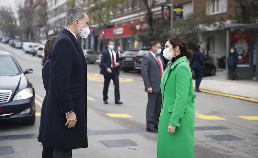 Isabel Díaz Ayuso recibe al rey Felipe VI