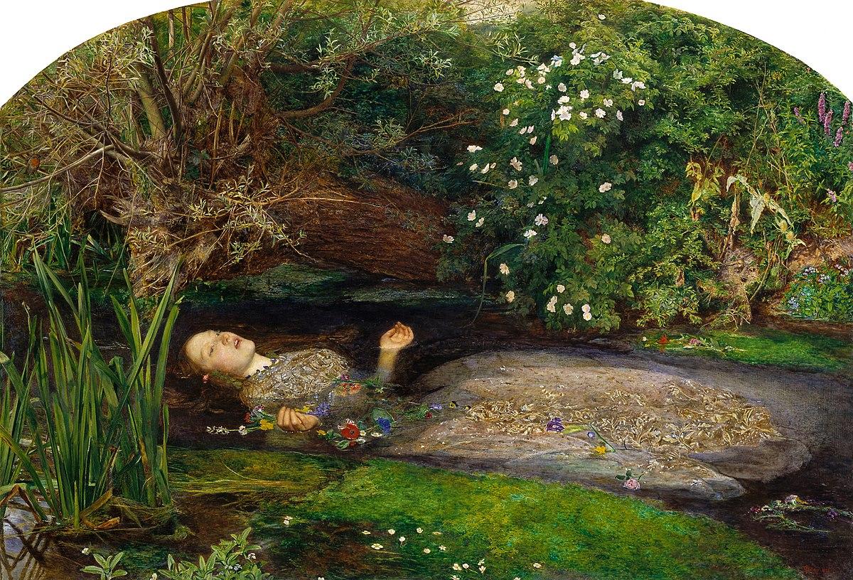 Opheliam, cuadro de John Everett Millais. Google Art Project