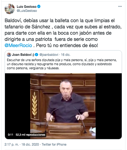 Gestoso sobre Baldoví