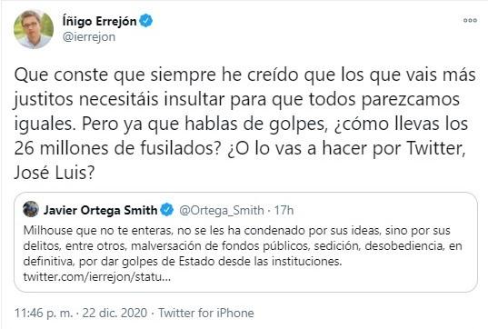 contestación de errejón a smith