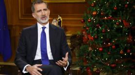 Imagen de Felipe VI en el discurso de Navidad de 2020