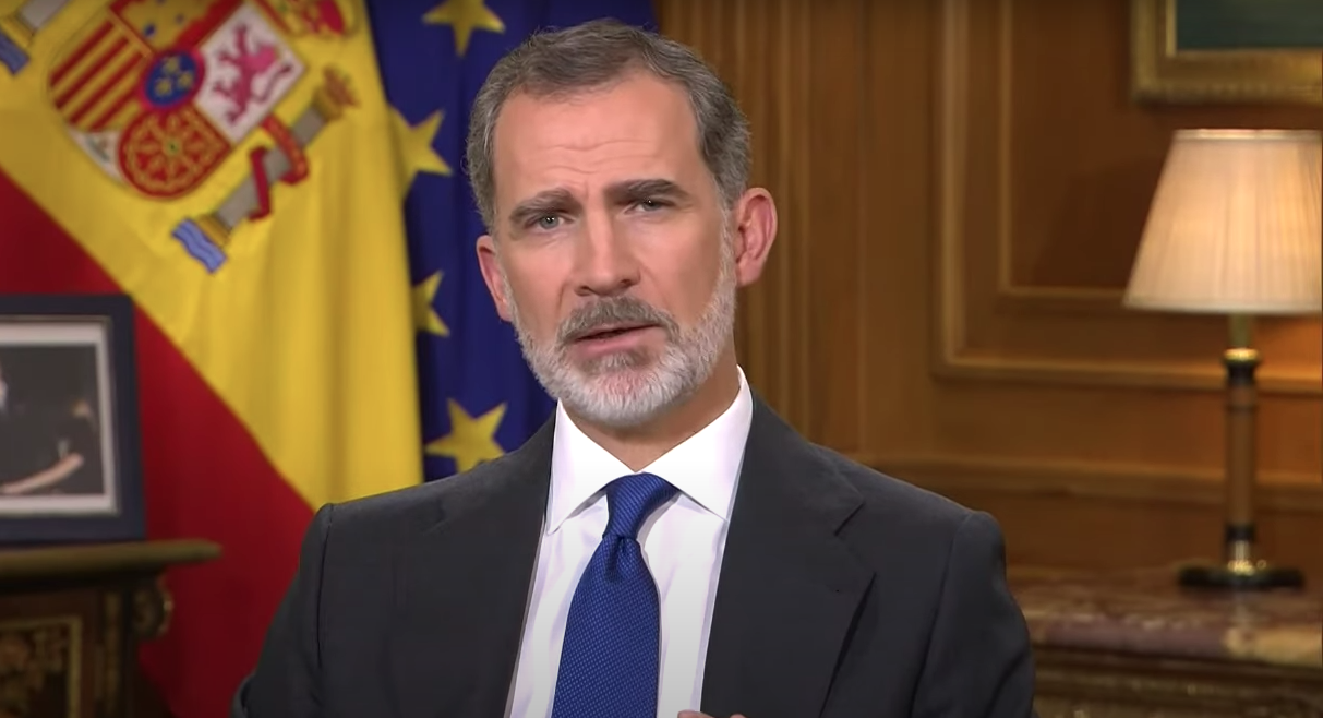 Imagen del discurso de Felipe VI