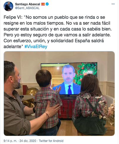 Abascal sobre Felipe VI