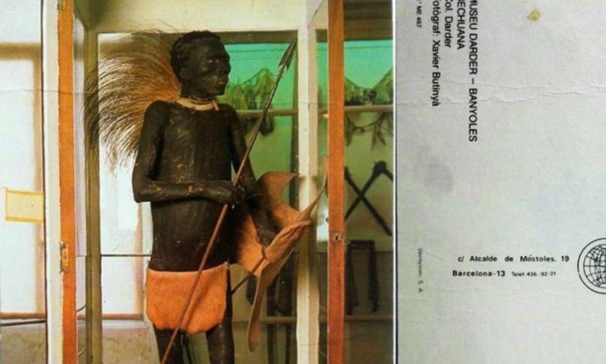 El Negro de Bañolas, el bosquimano disecado y expuesto en un museo catalán