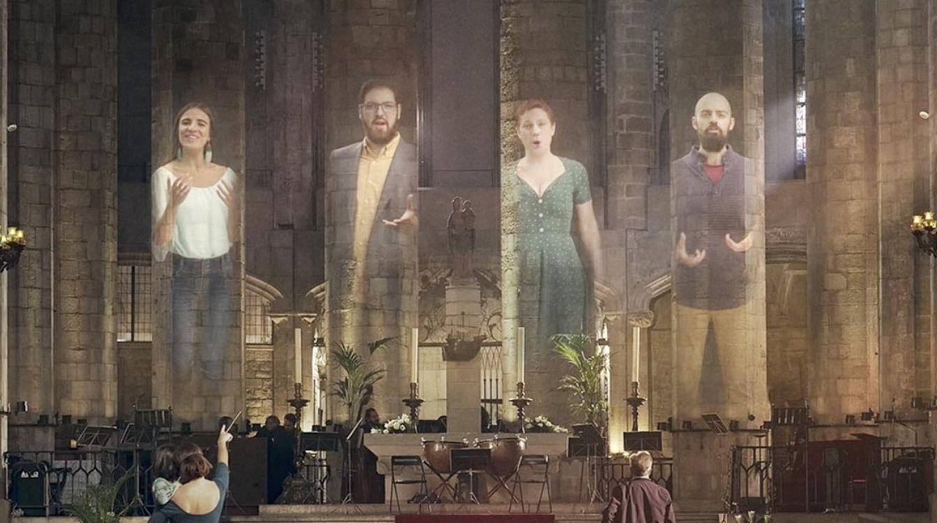 La Fundación  "la Caixa"  ha reunido virtualmente a más de 350 voces para interpretar el 'Aleluya' de Georg Friedrich Händel