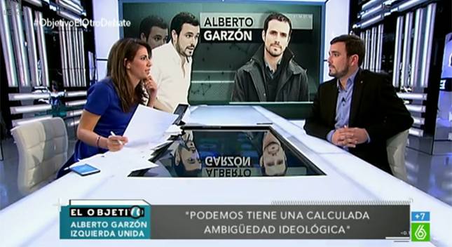 ¿Demasiado Podemos en la entrevista de Garzón en 'El Objetivo'? Rifirrafe entre Cayo Lara y Ana Pastor