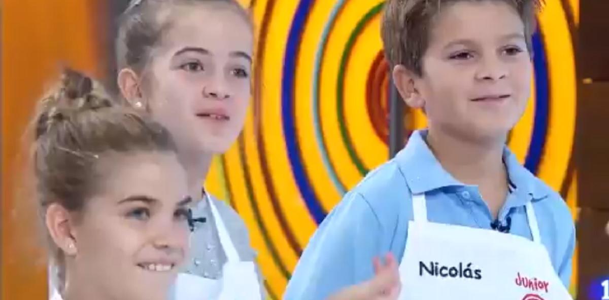 Los concursantes de Masterchef junior Aurora y Nico. Fuente Twitter