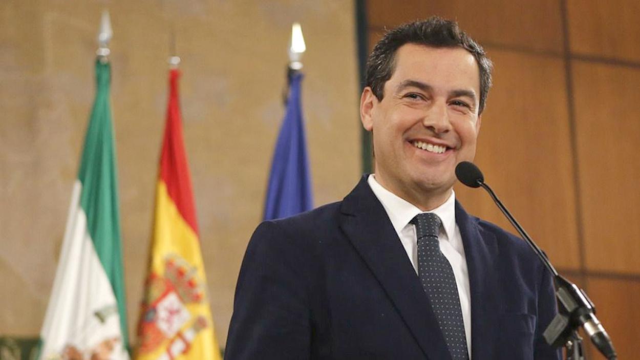 El presidente andaluz Juan Manuel Moreno. JUNTA DE ANDALUCÍA