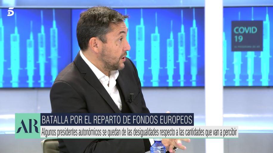 Javier Ruiz en El programa de Ana Rosa. Mediaset