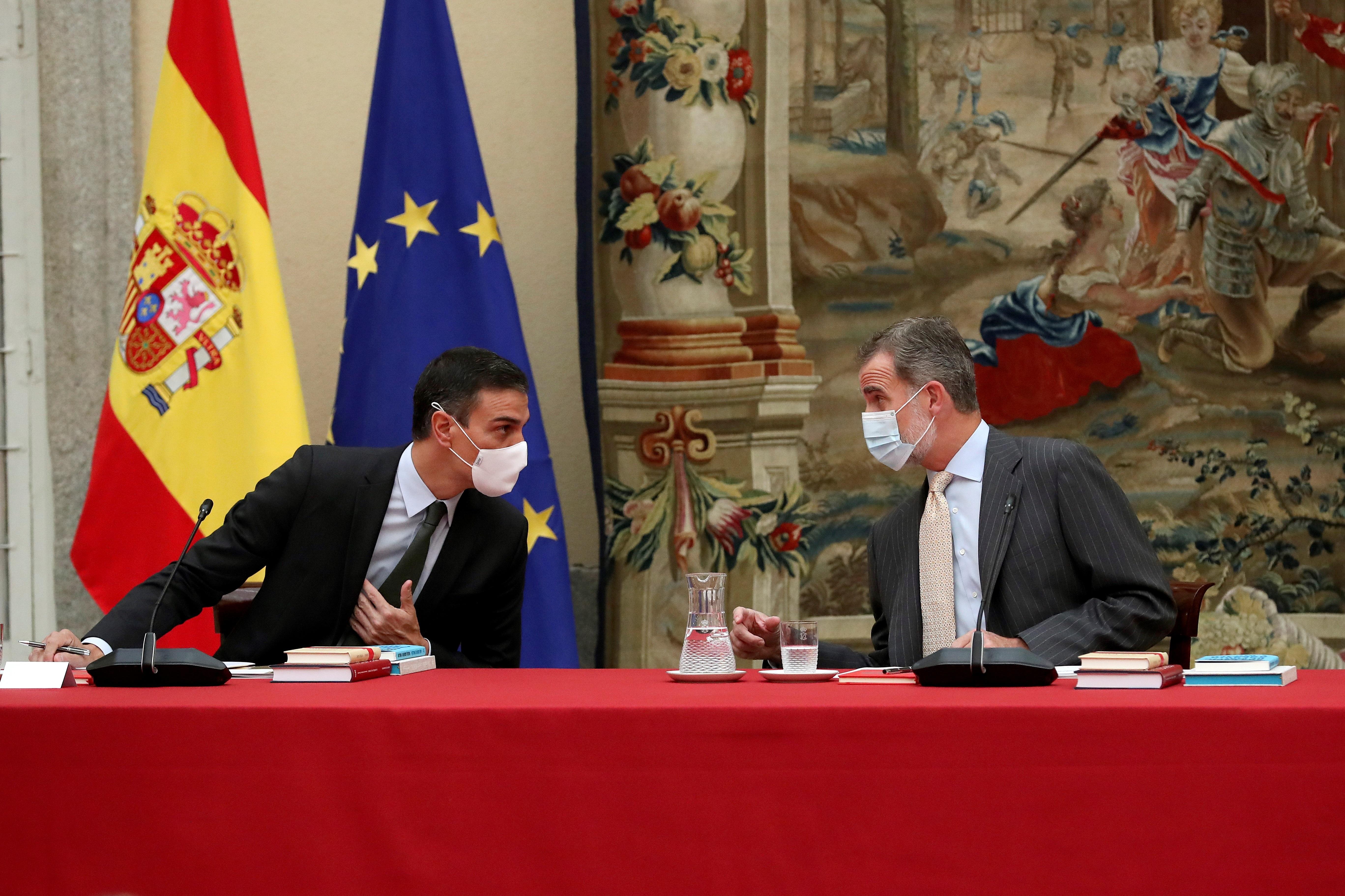 Pedro Sánchez propone una nueva hoja de ruta para Casa Real. Europa Press