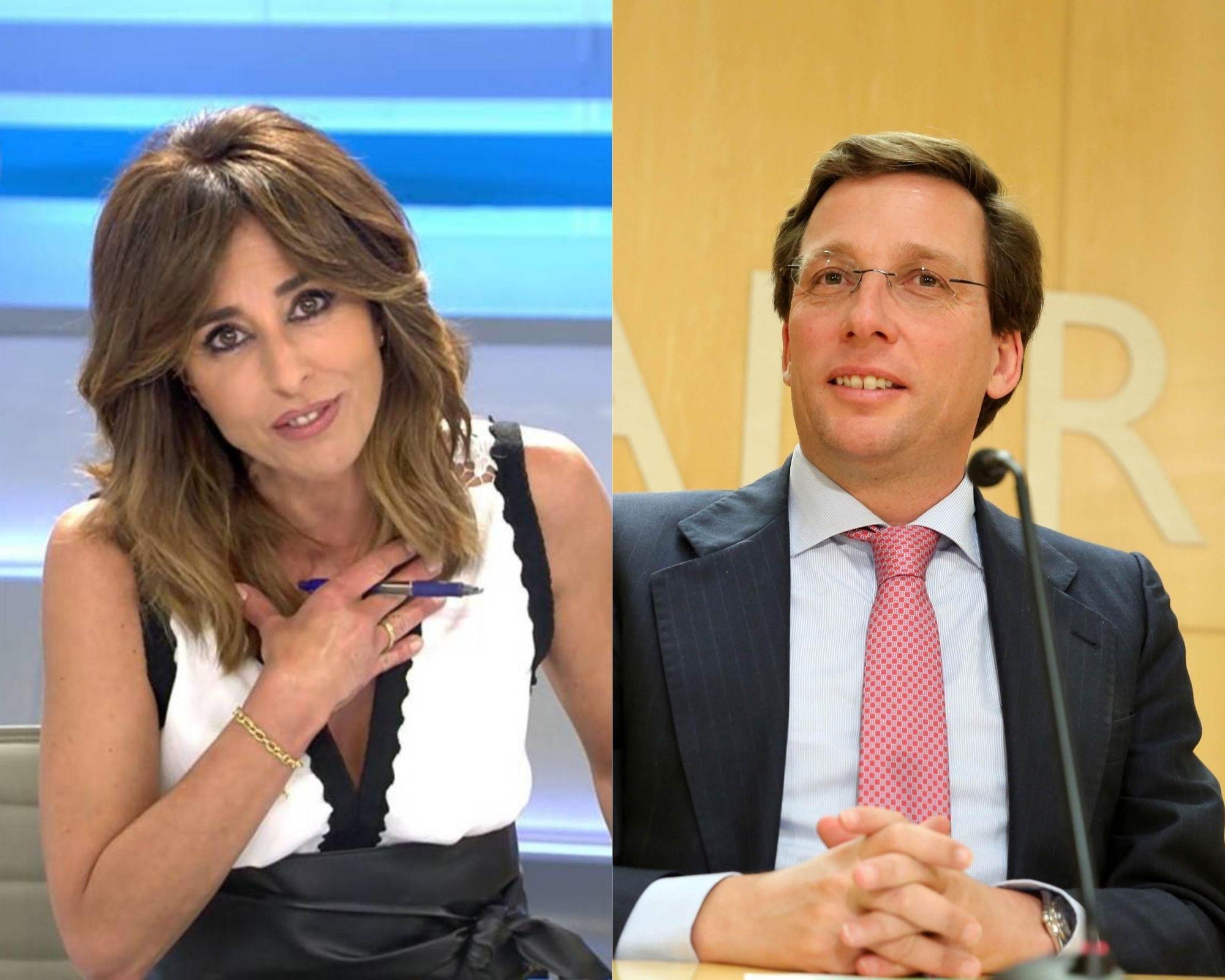 La presentadora de televisión, Ana Terradillos, y el alcalde de Madrid, José Luis Martínez-Almeida.