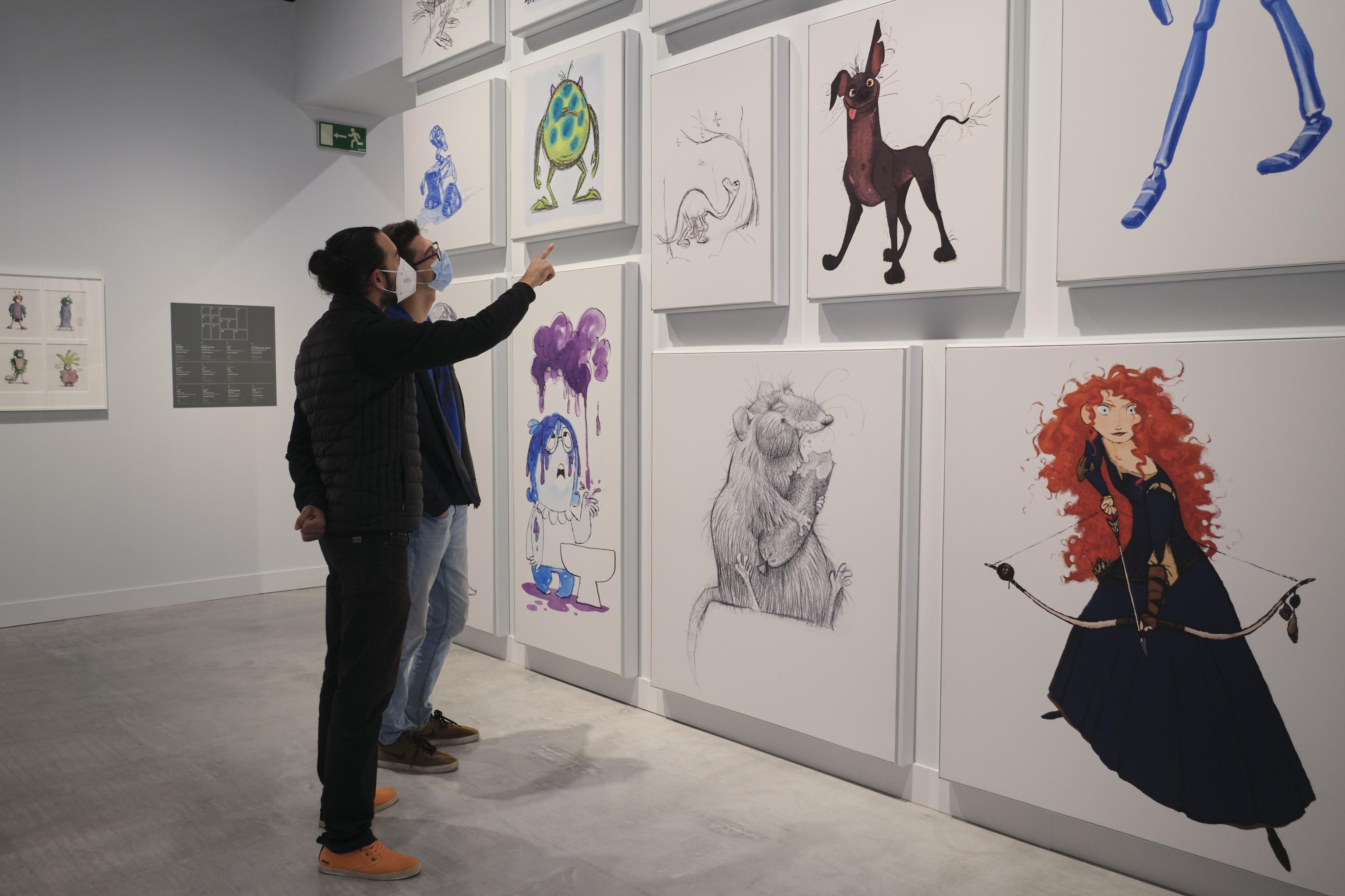 La exposición Pixar. Construyendo personajes ahonda en el proceso de creación de los protagonistas de las películas del estudio de animación