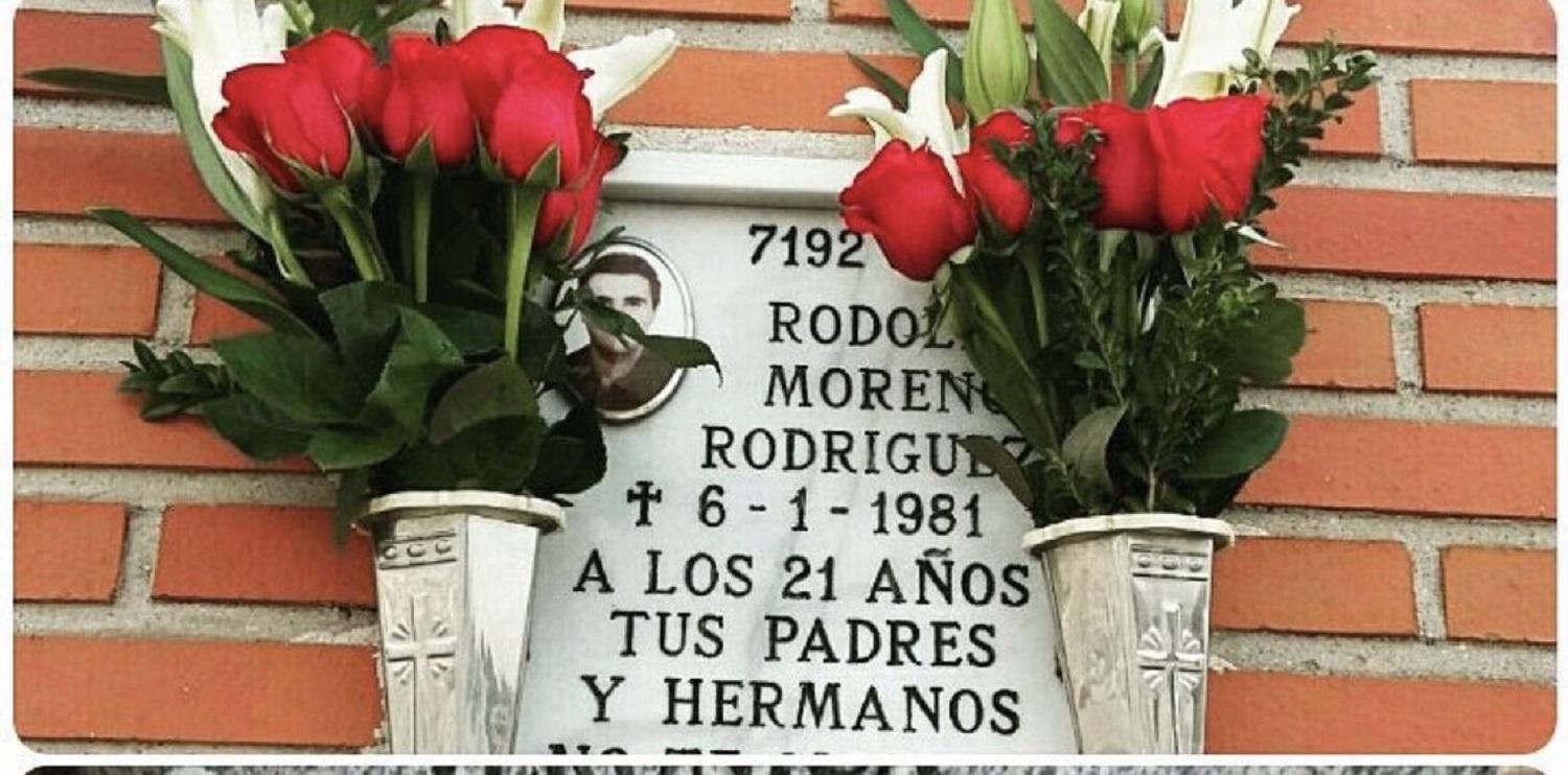 Tumba de Rodolfo Moreno. Fuente: Twitter.