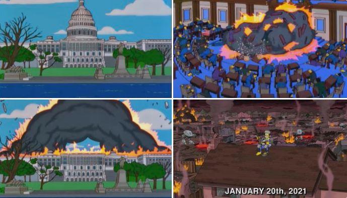 Los Simpson también predijeron el asalto al Capitolio. Twitter