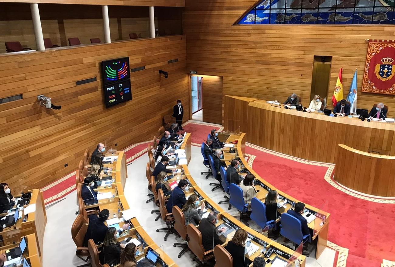 Imagen del Parlamento gallego muy distinta a la vivida en noviembre de 2005 (Foto: Europa Press).