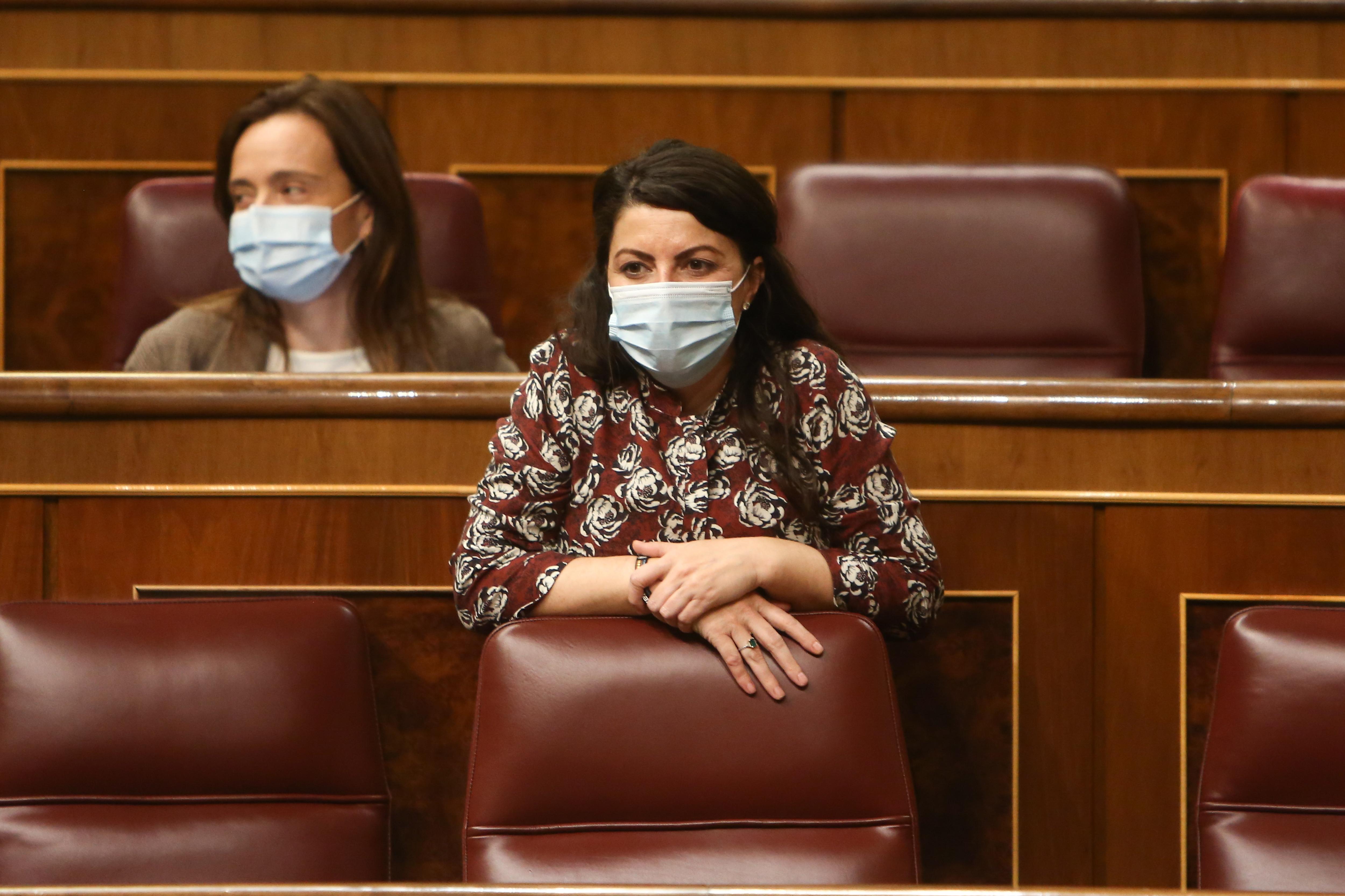 La portavoz adjunta de Vox en el Congreso, Macarena Olona. Fuente: Europa Press.