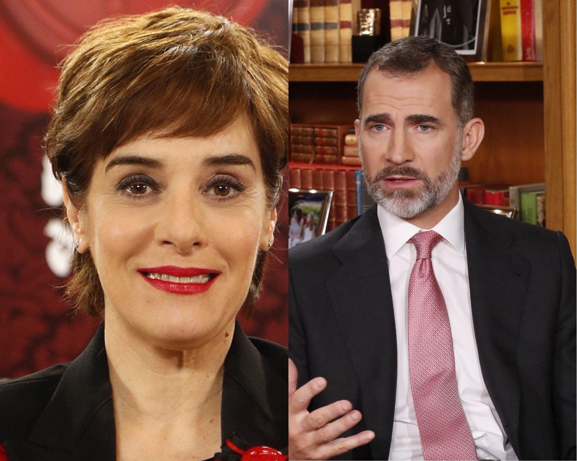 Anabel Alonso y Felipe VI.