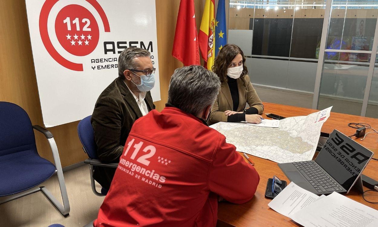 Reunión del PLATERCAM (Plan Territorial de Protección Civil de la Comunidad de Madrid) del sábado, 9 de enero
