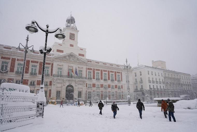 Puerta del Sol nevada