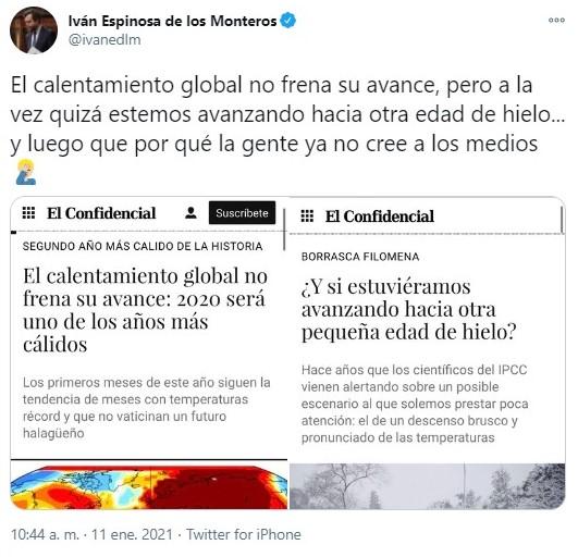 espinosa de los monteros y el calentamiento global