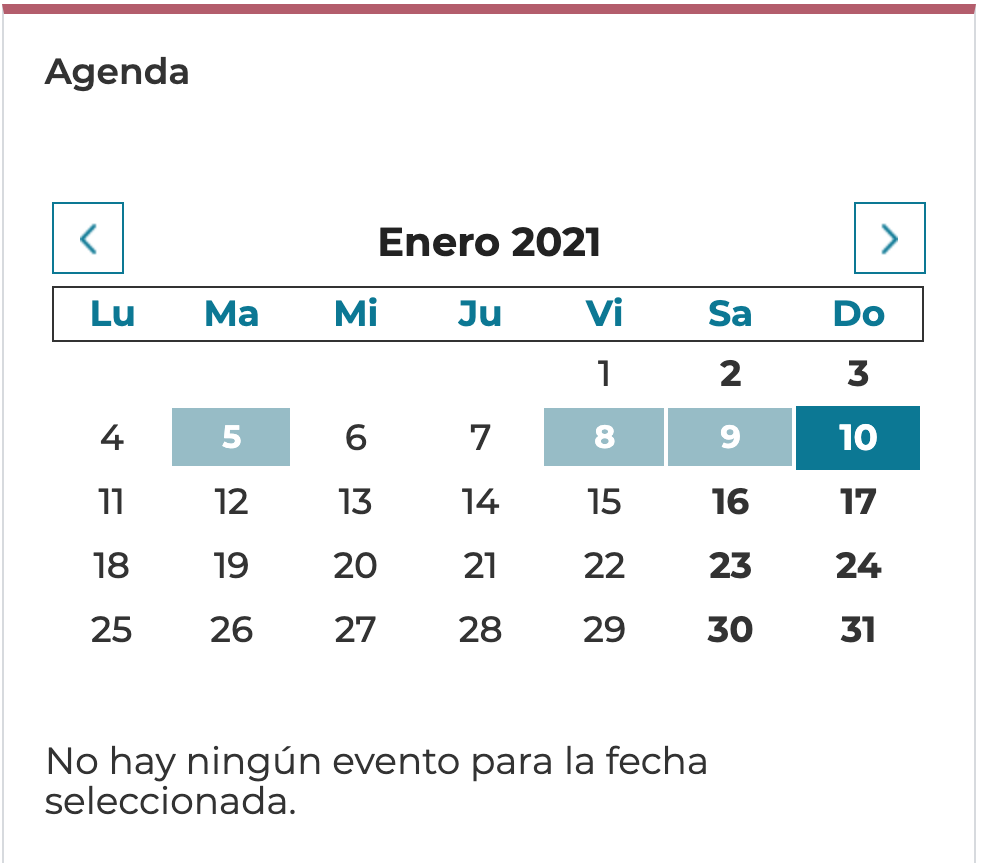Agenda de Angeles Pedraza. Comunidad de Madrid
