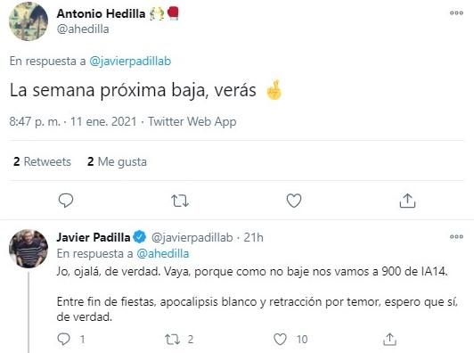 Javier Padilla alerta sobre el descontrol pandémico 2 Javier Padilla alerta sobre el descontrol pandémico 2