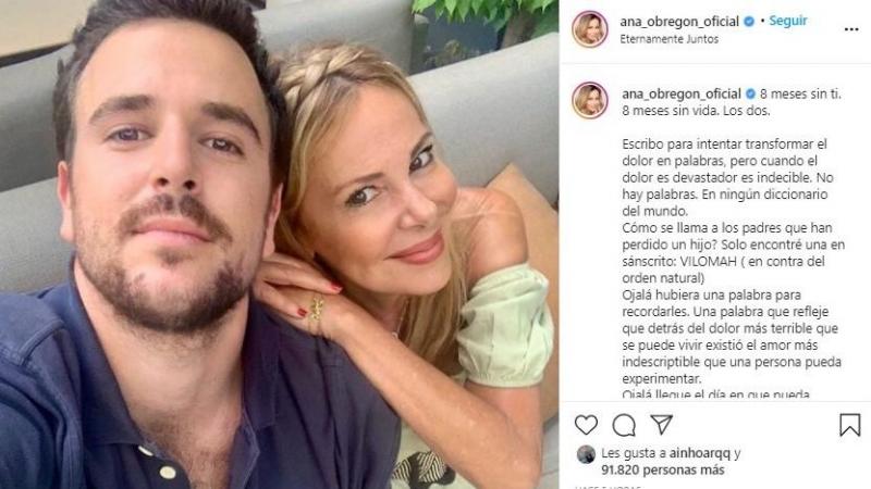 Ana Obregón, ocho meses después de la muerte de su hijo en Instagram Ana Obregón, ocho meses después de la muerte de su hijo en Instagram
