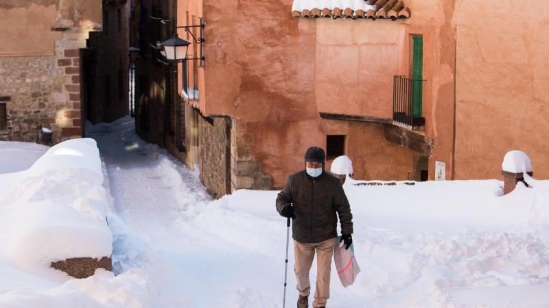 Temperaturas extremadamente frías en Teruel