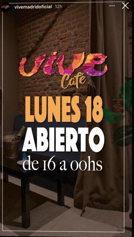 Anuncio en redes de Vive Madrid. Instagram Anuncio en redes de Vive Madrid. Instagram