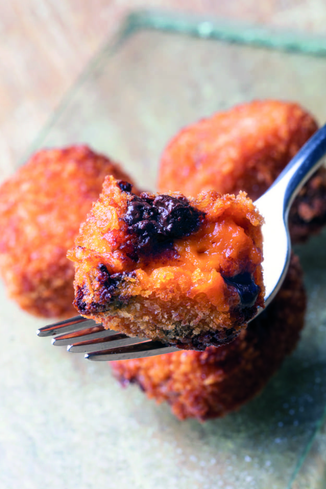 Croqueta de sobrasada con chocolate, una elaboración de Chema Soler y foto de Matías Pérez de Llera