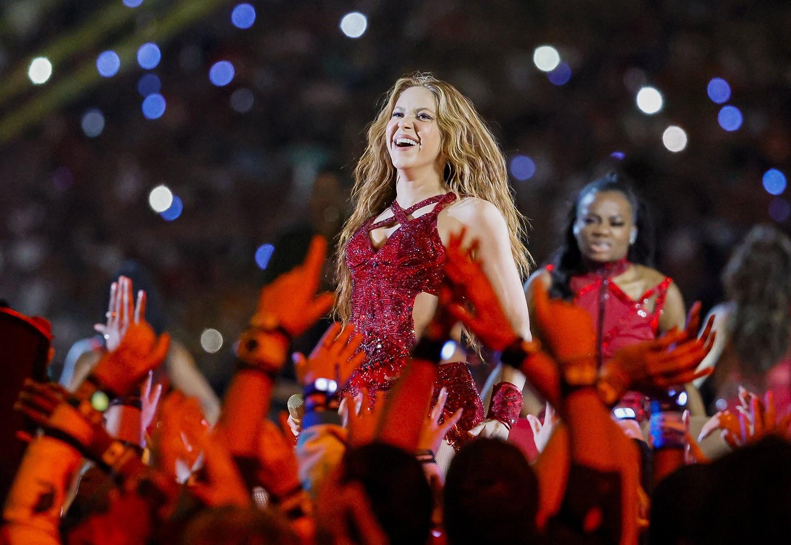 Shakira durante la SuperBowl. Al Diaz / TNS Via ZUMA Wire / Dpa.