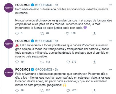 Podemos aniversario 2