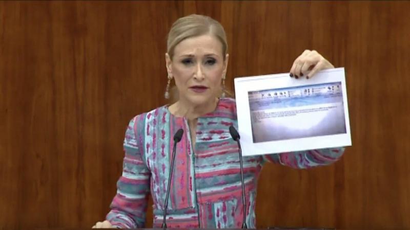 Cifuentes en la Asamblea de Madrid