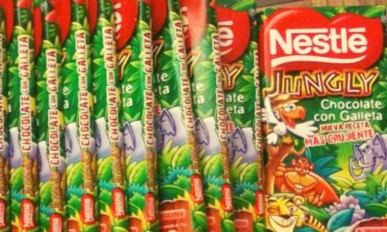 Imagen de las tabletas de chocolate 'Nestlé Jungly'.