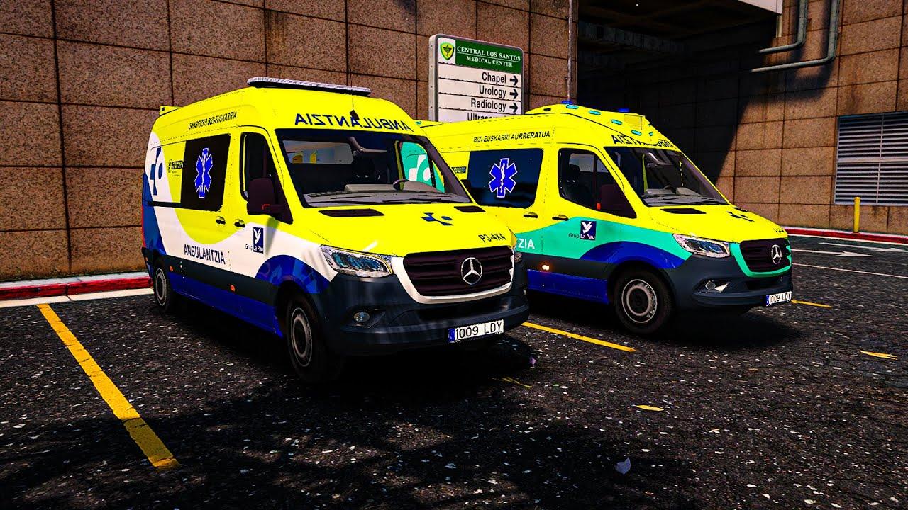 Ambulancias de Osakidetza. Fuente: Youtube