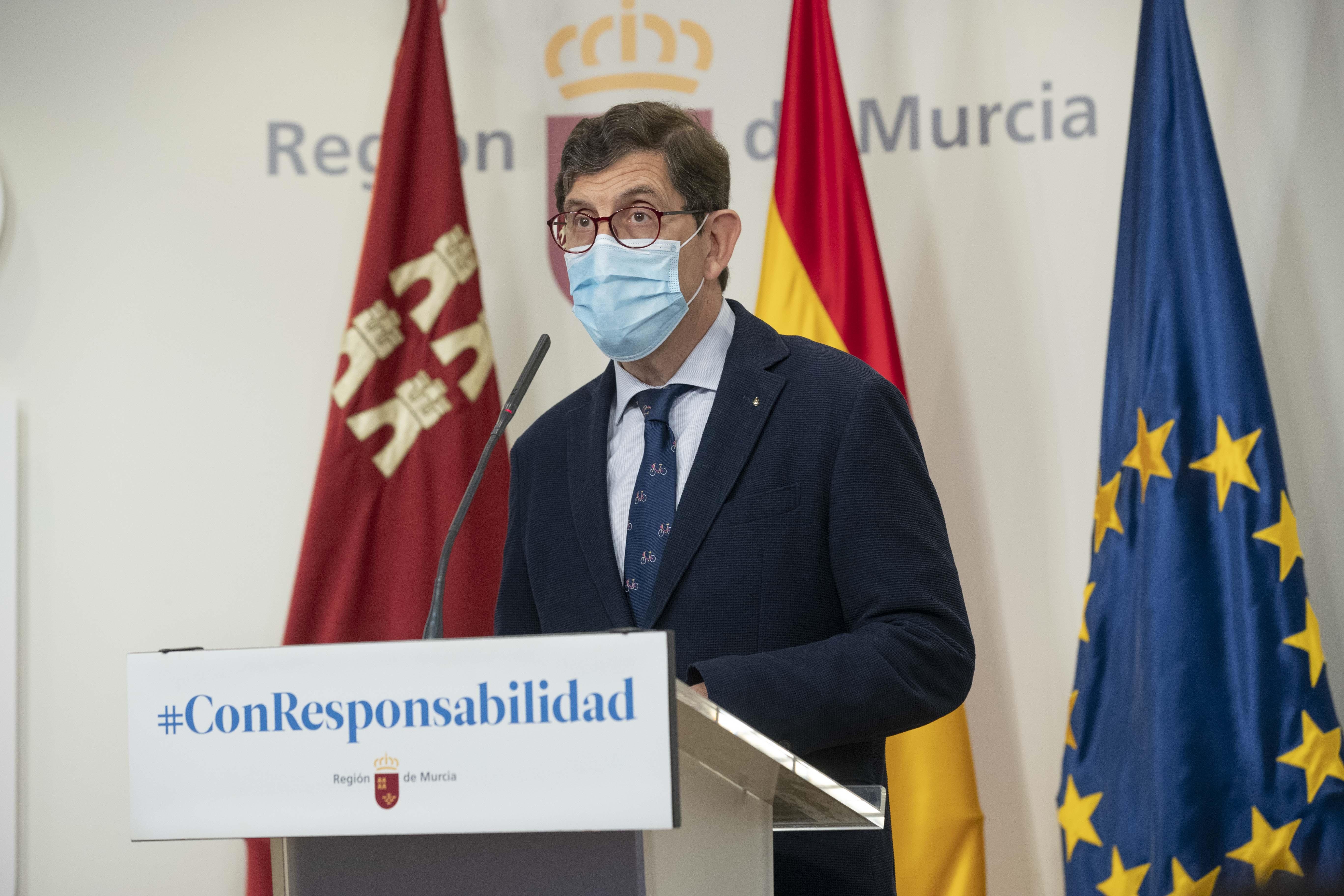 Manuel Villegas, consejero de Salud de la Región de Murcia, en una fotografía de archivo. Europa Press.