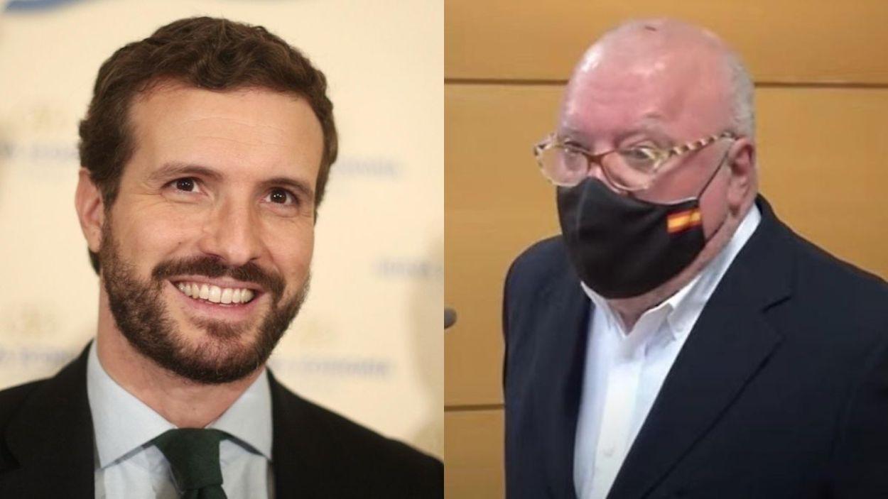 Pablo Casado y José Manuel Villarejo