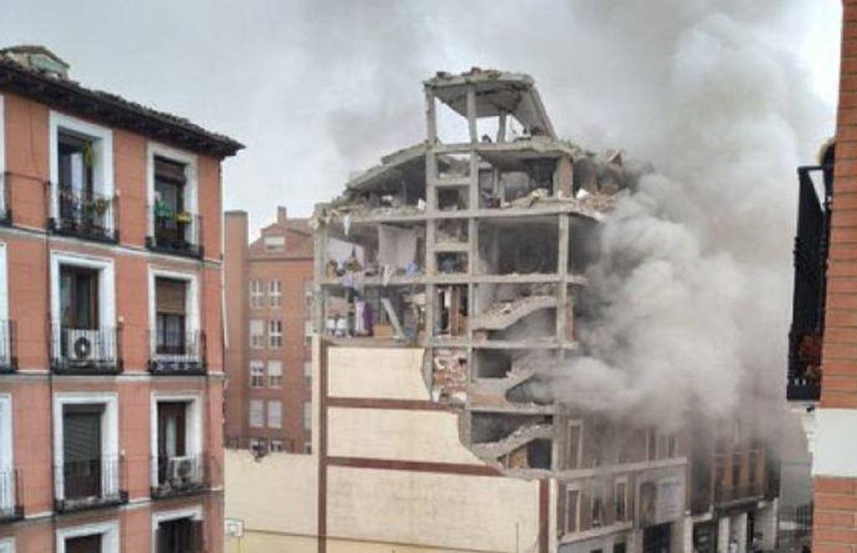 Imagen del edificio afectado por la explosión