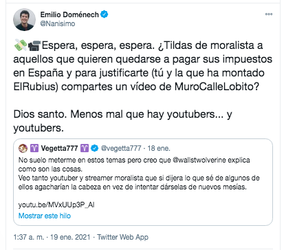 Emilio Domenech despacha a un troll Emilio Domenech despacha a un troll