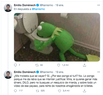 Emilio Domenech despacha a un troll 2 Emilio Domenech despacha a un troll 2