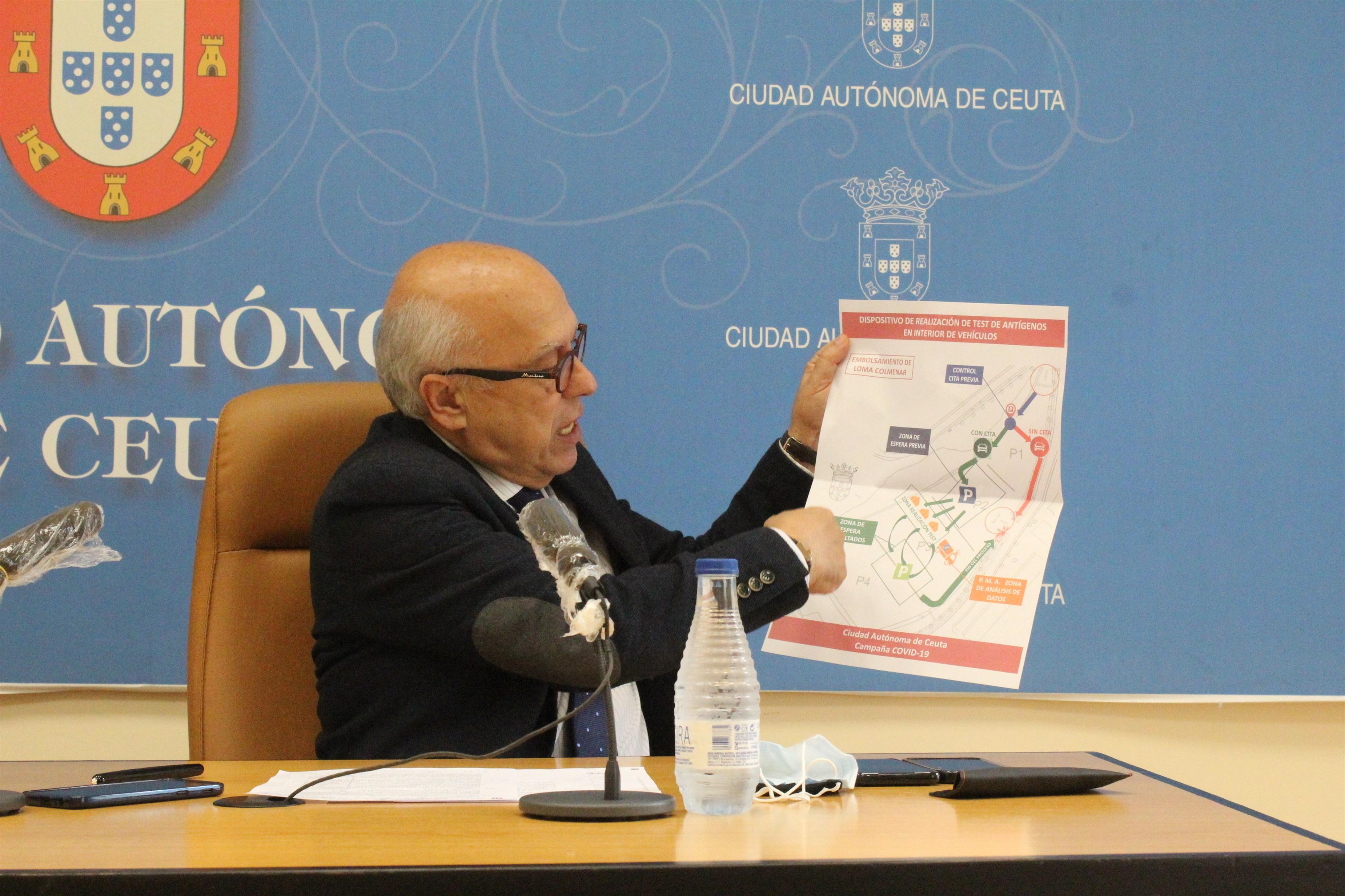 El consejero de Sanidad del Ejecutivo regional de Ceuta, Javier Guerrero (PP)