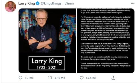 Twitter Larry King Twitter Larry King