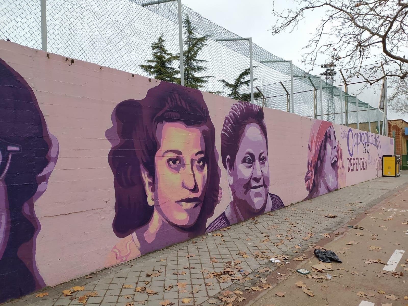 El mural feminista de Ciudad Lineal