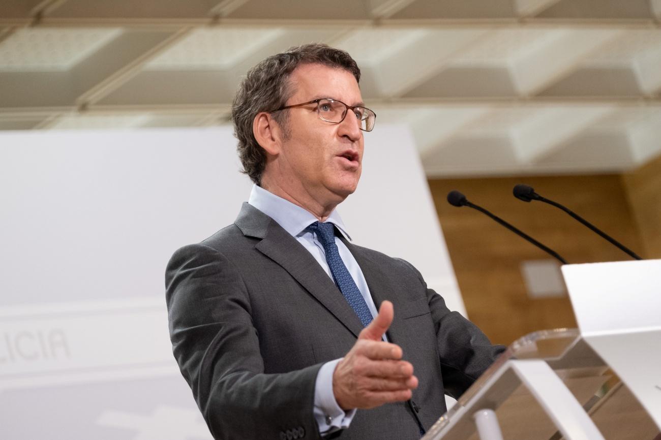 Alberto Núñez Feijóo anunció hoy las medidas más restrictivas desde la vuelta a la nueva normalidad (Foto: Europa Press).