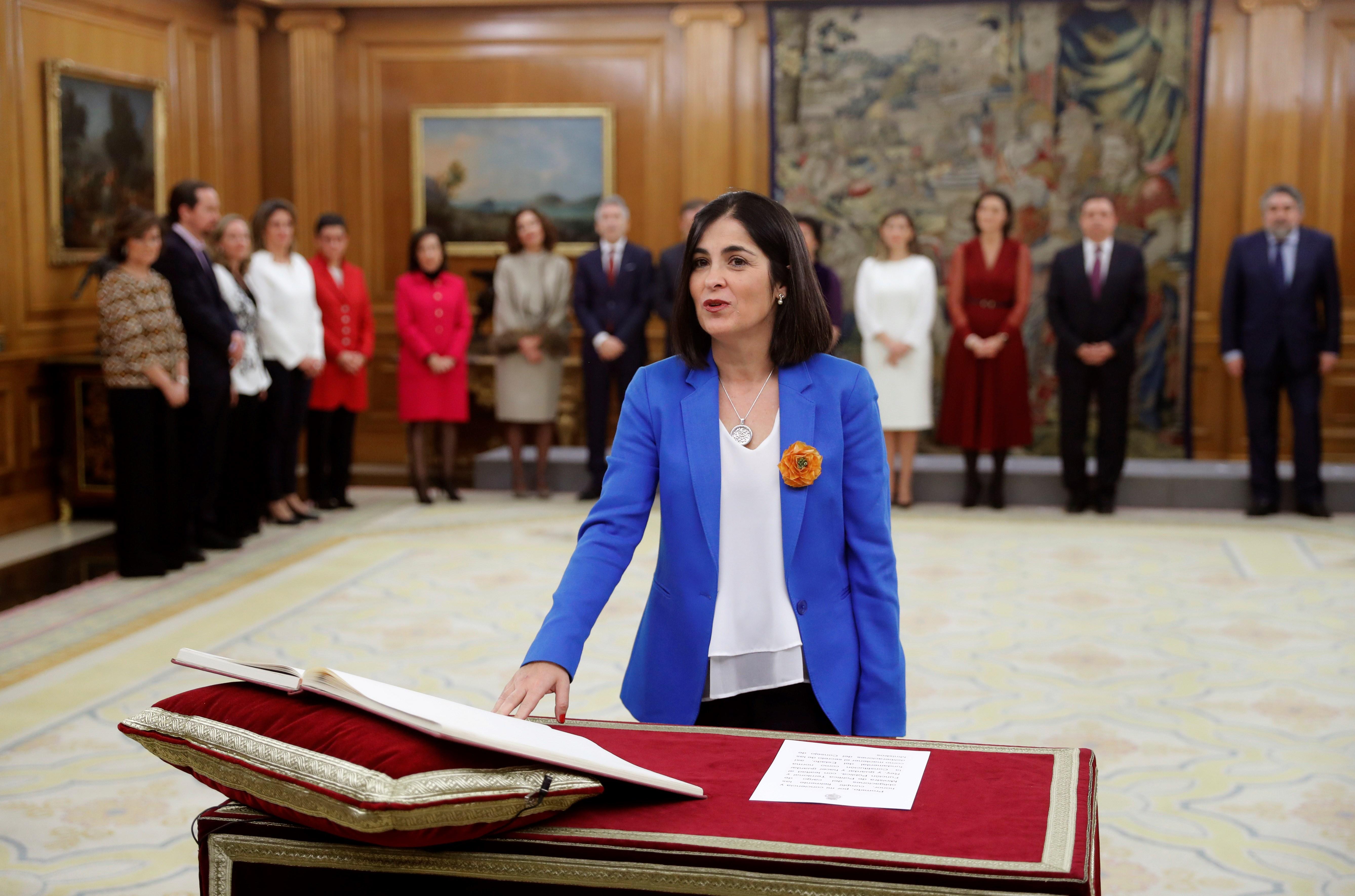 Carolina Darias promete su cargo como ministra de Política Territorial en Zarzuela. Europa Press